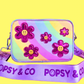 Metallic daisy flower kids crossbody bag
