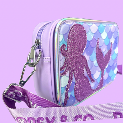 Mermaid Tales Purple Crossbody Bag for kids