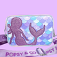 Mermaid Tales Purple Crossbody bags for kids