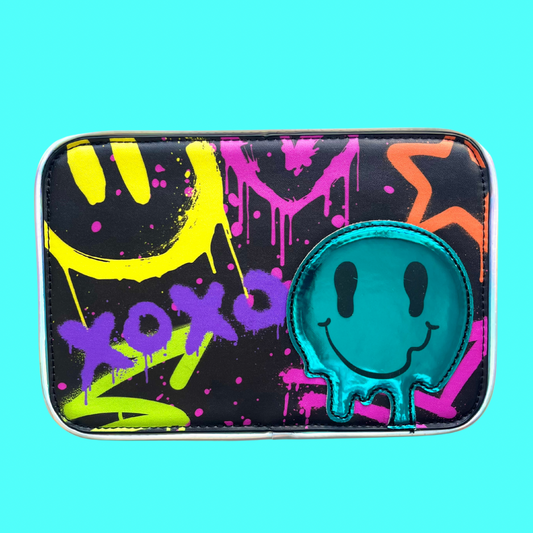 Graffiti Smiles interchangeable cover for kids crossbody bag by Popsy and Co