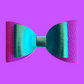 The Mermaid Hair Bow for girls. Aqua blue and purple hair bow.