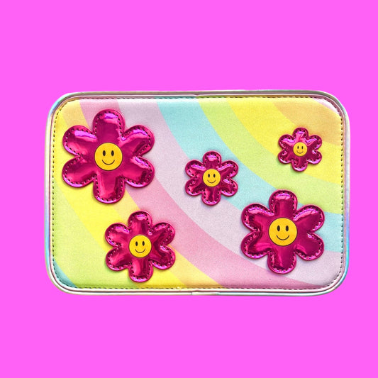 Metallic daisy flower fields interchangeable cover kids popsy bag