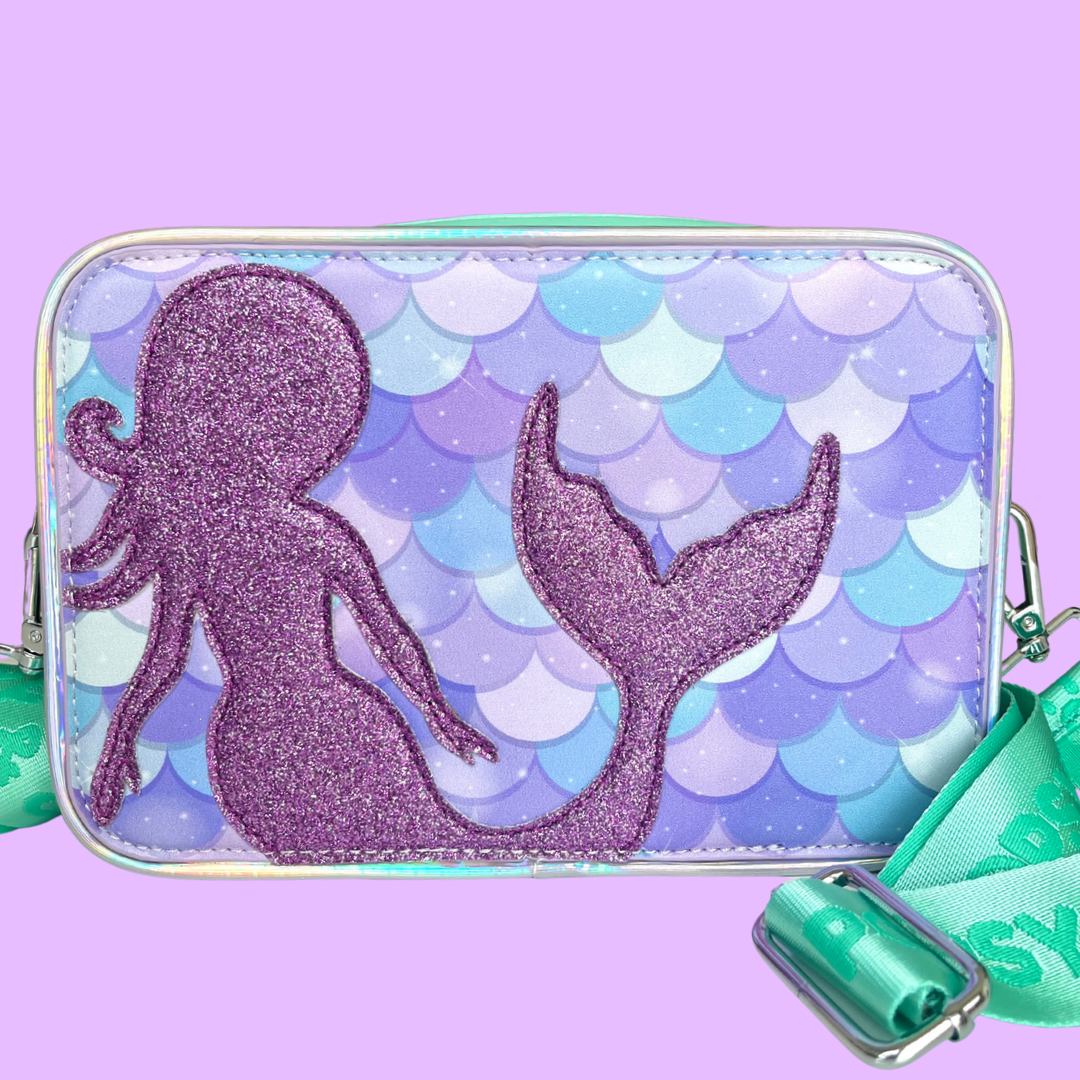 Mermaid Tales Green Crossbody Bag for kids