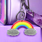 Rainbow accessory for kids bags.