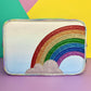 Rainbow magic interchangeable front cover for Popsy and Co kids crossbody bag.