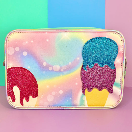 Sundae fundae Icecream interchangeable front cover for Popsy and Co kids crossbody bag.